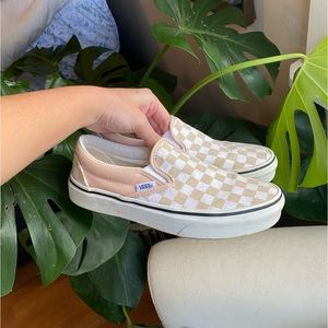 WOMEN CHECKER CLASSIC VANS 6.5